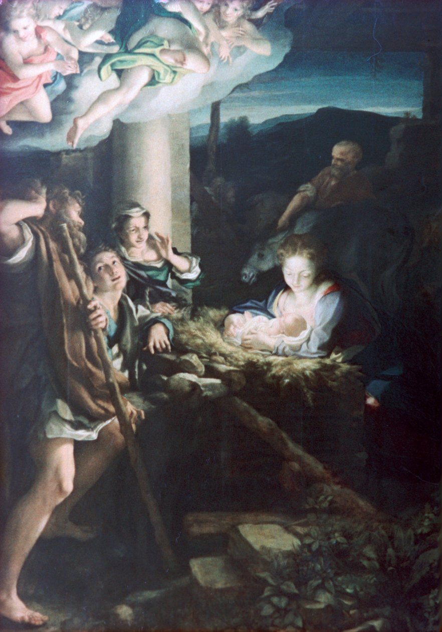 耶稣诞生场景（1522-1530） 作者 安东尼奥·达·科雷焦