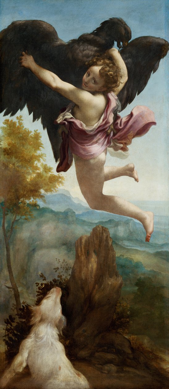 盖尼米德（Ganymede）强奸案，1520-1540年 作者 安东尼奥·达·科雷焦