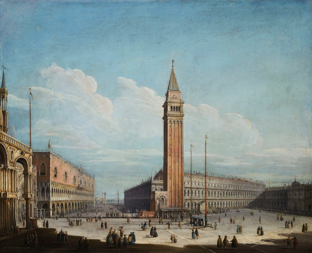 圣马可广场和威尼斯广场（Piazzetta），威尼斯，西南面，1741年 作者 安东尼奥·迪皮·乔利