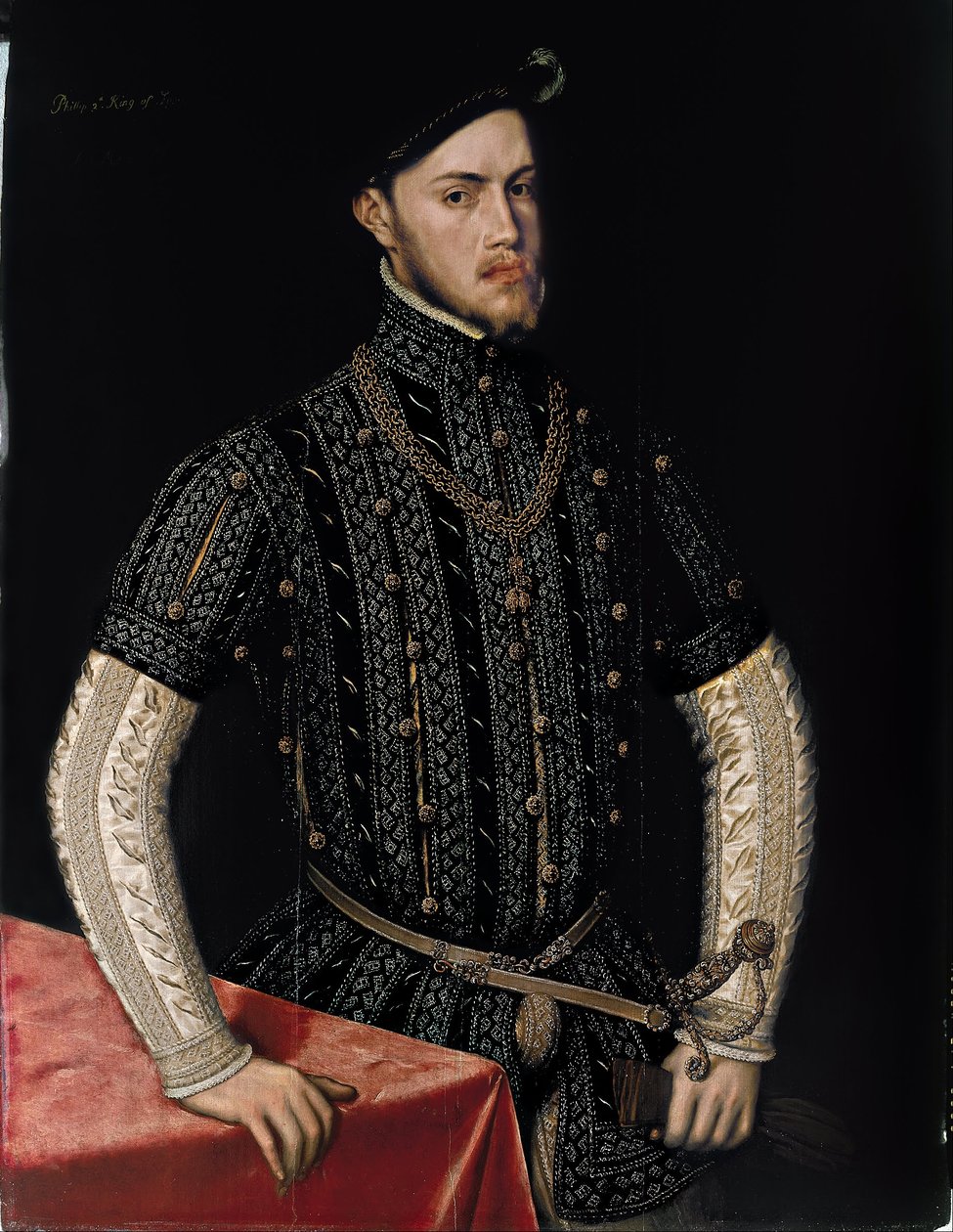 西班牙文  Retrato de Felipe II 菲利普二世肖像 作者 安东尼·莫尔