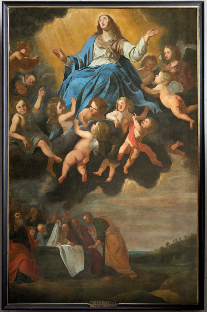 教区教堂（Parochiekerk Sint-Eligius）。 绘画。 《圣母升天》。 安东尼·范·登·赫维尔。 作者 安东·范登赫维尔