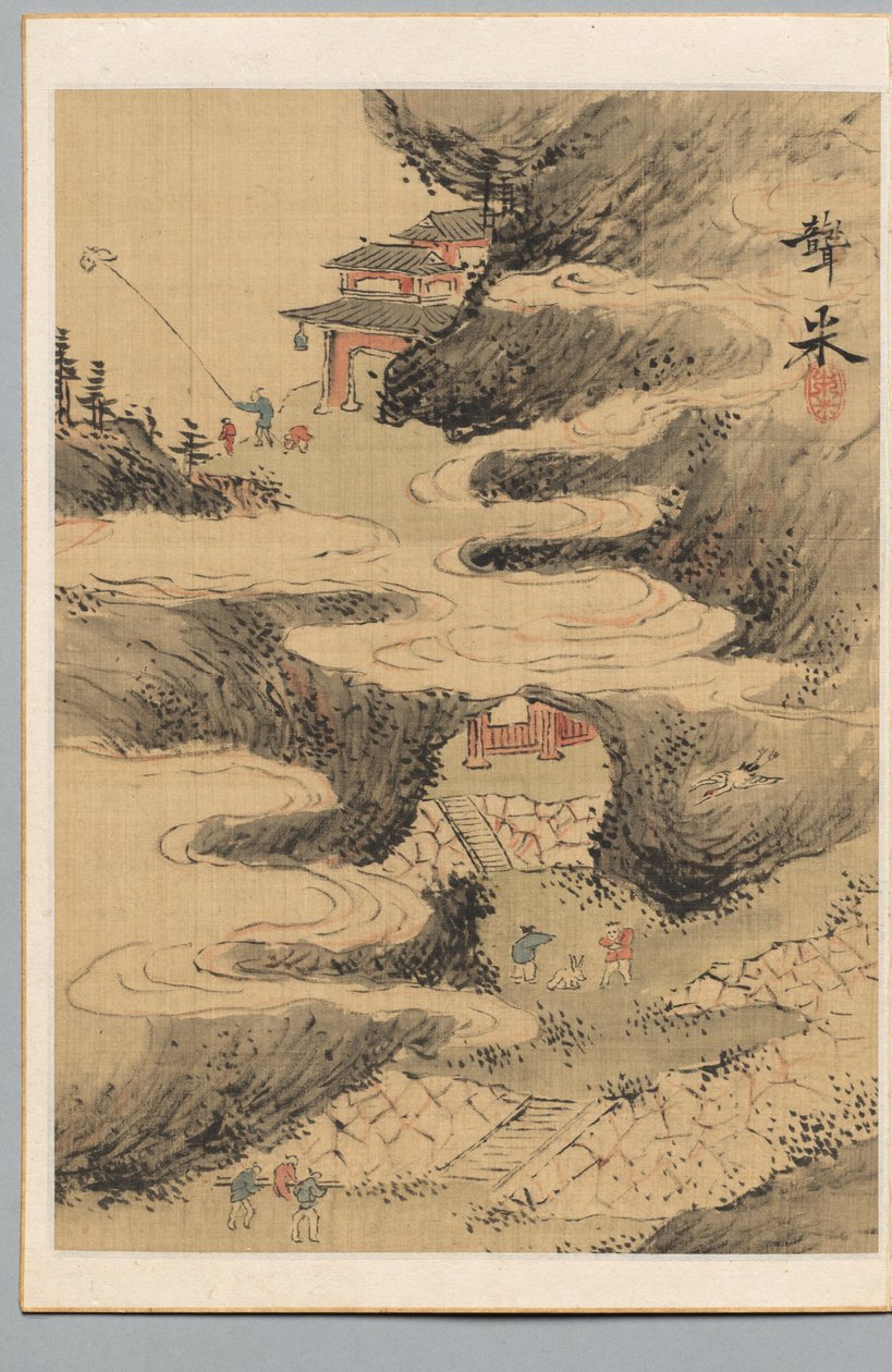 儿童，十八世纪末至十九世纪初。 作者 青木木北