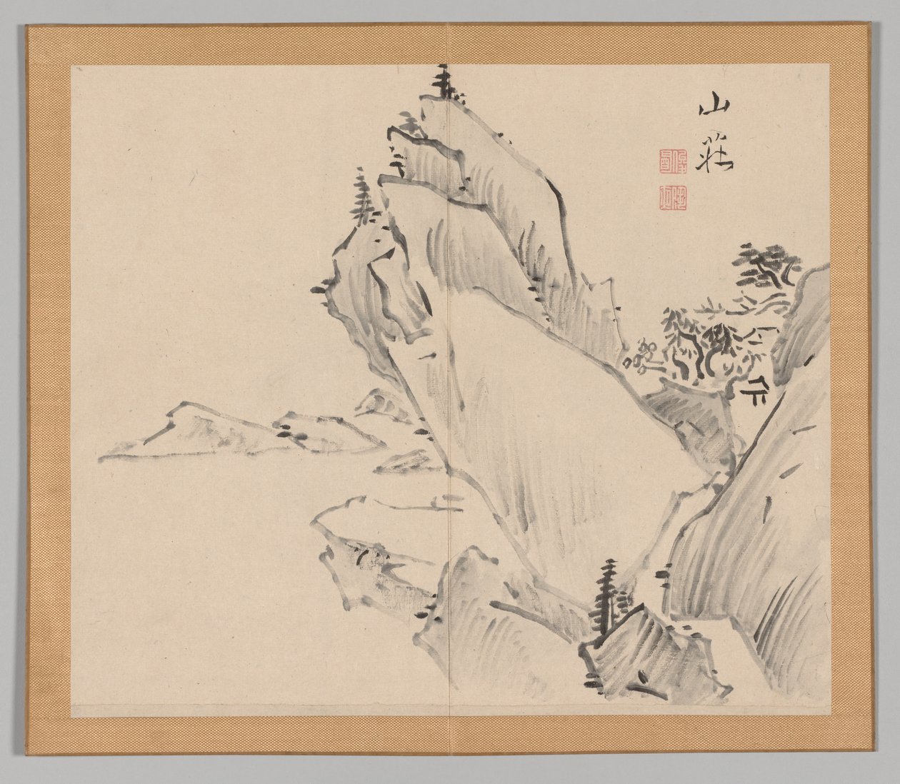 Ikeno Taiga之后的景观研究双专辑，第18卷第1叶30世纪。 作者 青木宿也