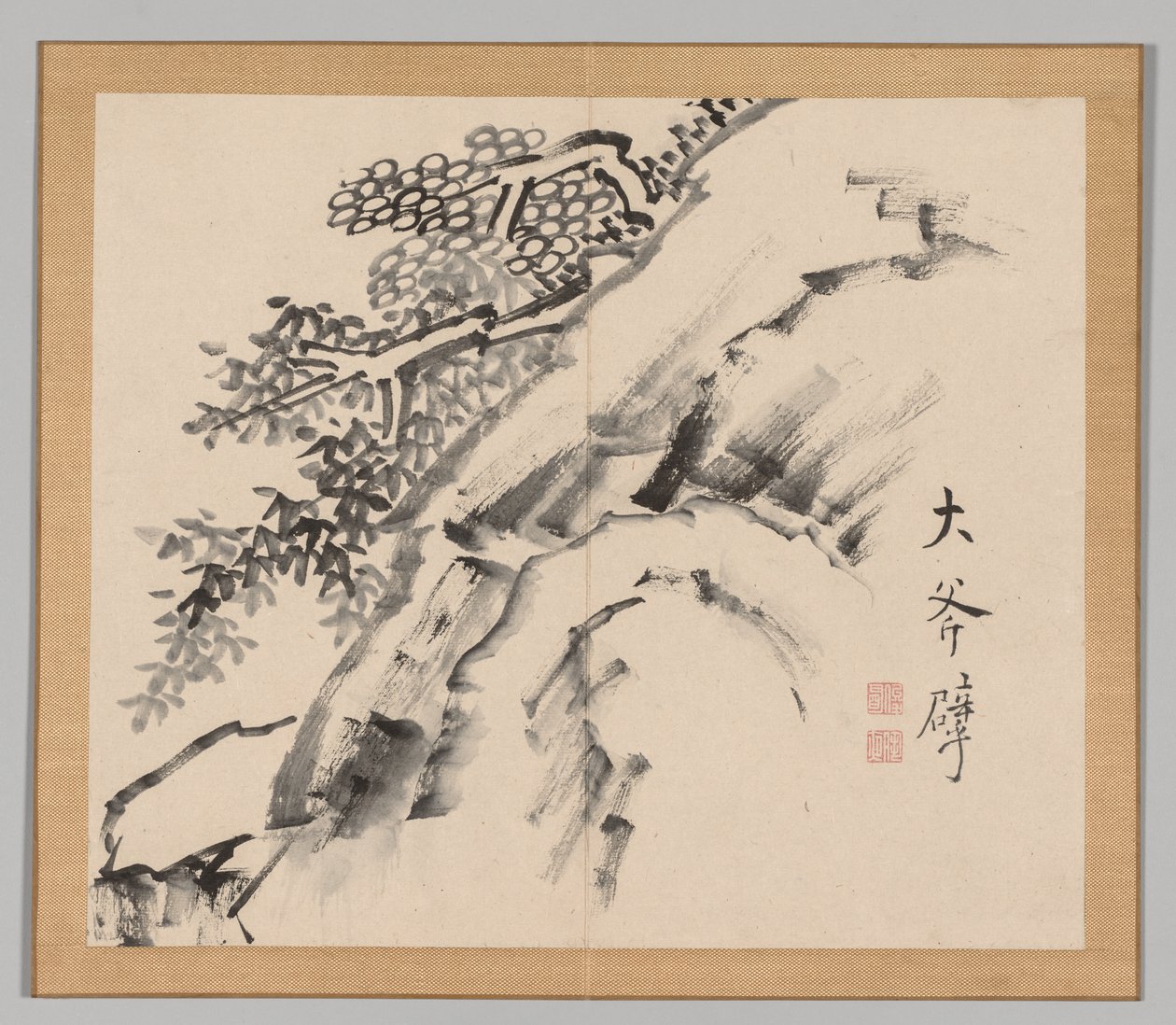 Ikeno Taiga之后的景观研究双专辑，第1卷，第9叶，18世纪。 作者 青木宿也