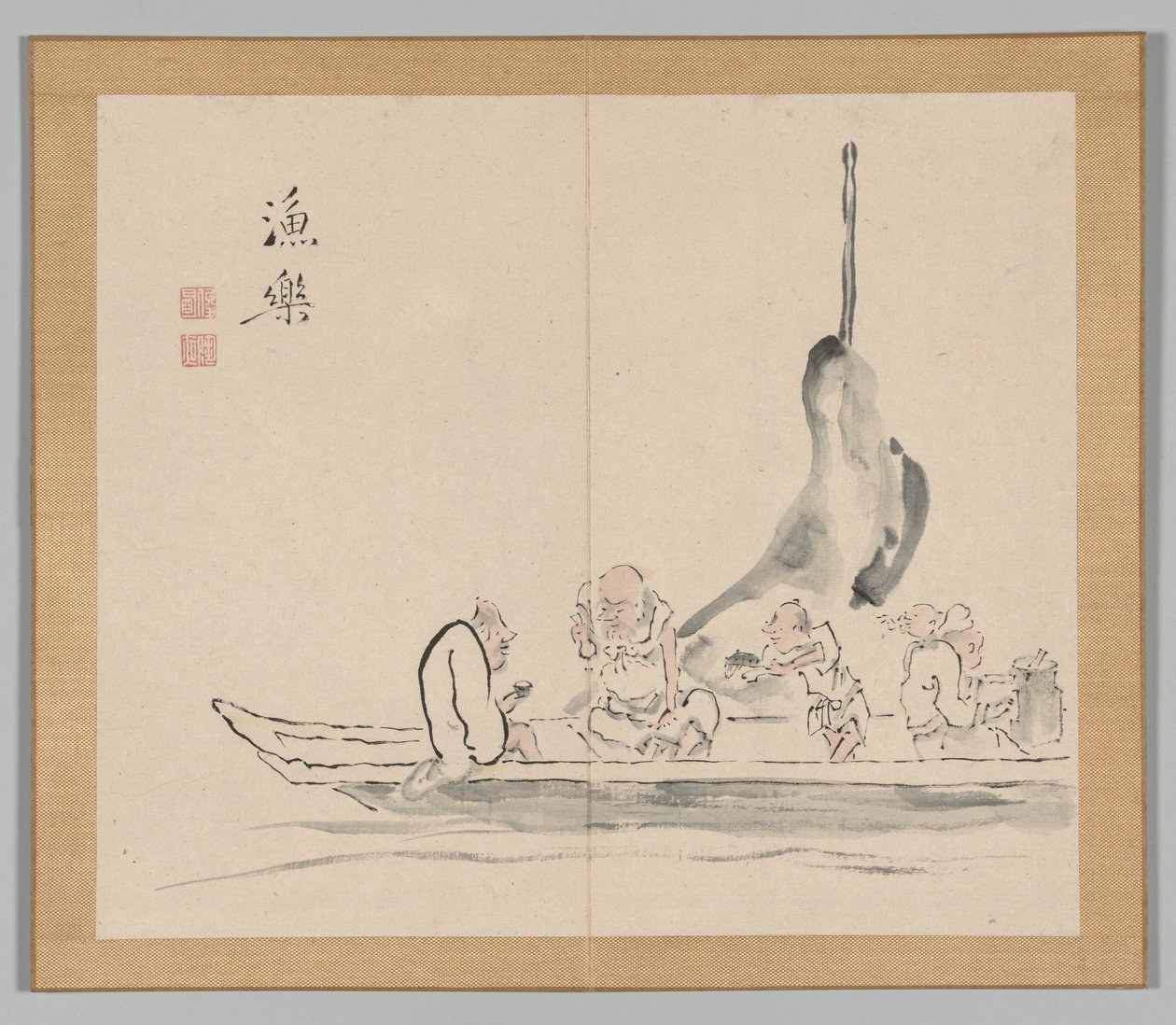 Ikeno Taiga之后的景观研究双专辑，第2卷，第28页，第18世纪。 作者 青木宿也
