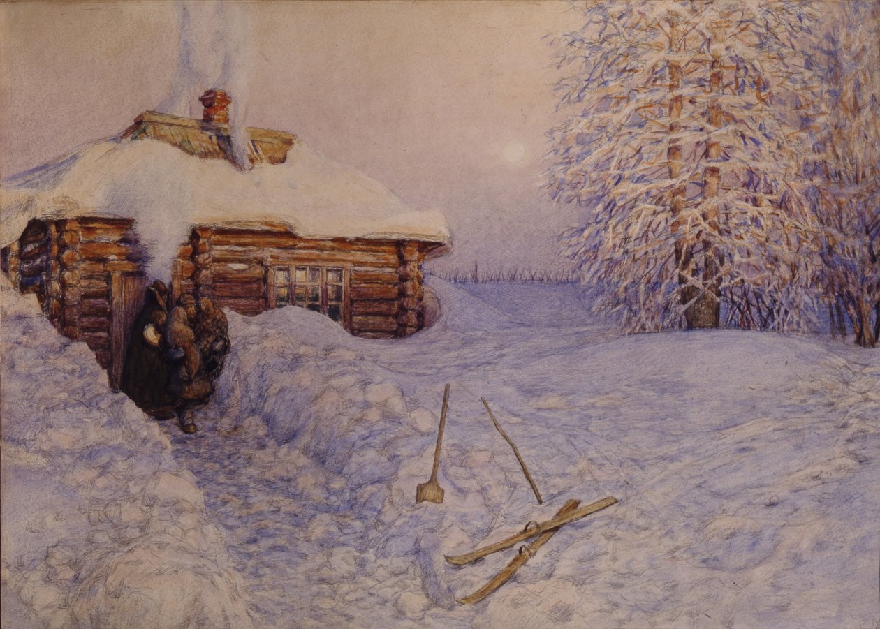 1919年冬季的Banya 作者 阿波利纳里（Apollinari Mikhailovich Vasnetsov）