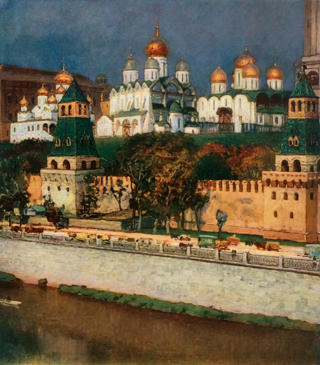 莫斯科克里姆林宫，1894年，1965年。 作者 阿波利纳里（Apollinari Mikhailovich Vasnetsov）