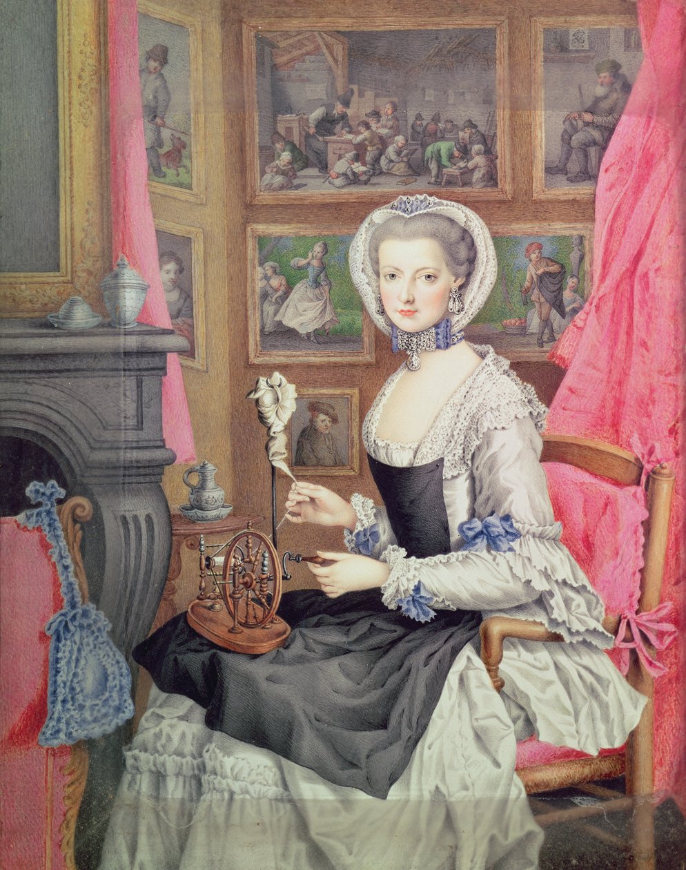 自画像，1776年 作者 奥地利大公玛丽亚·克里斯汀（Maria Christine）