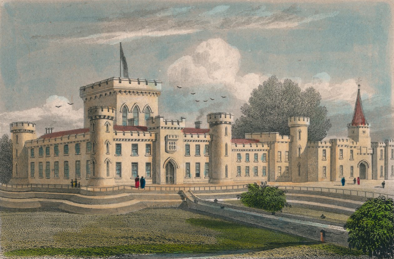 拉纳克郡的Lee Place"，1828年。 作者 阿克劳斯克鲁斯