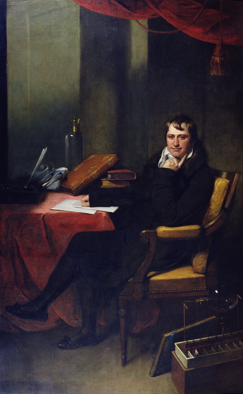 Humphry Davy的肖像（1778-1829） 作者 弓箭手詹姆斯·奥利弗