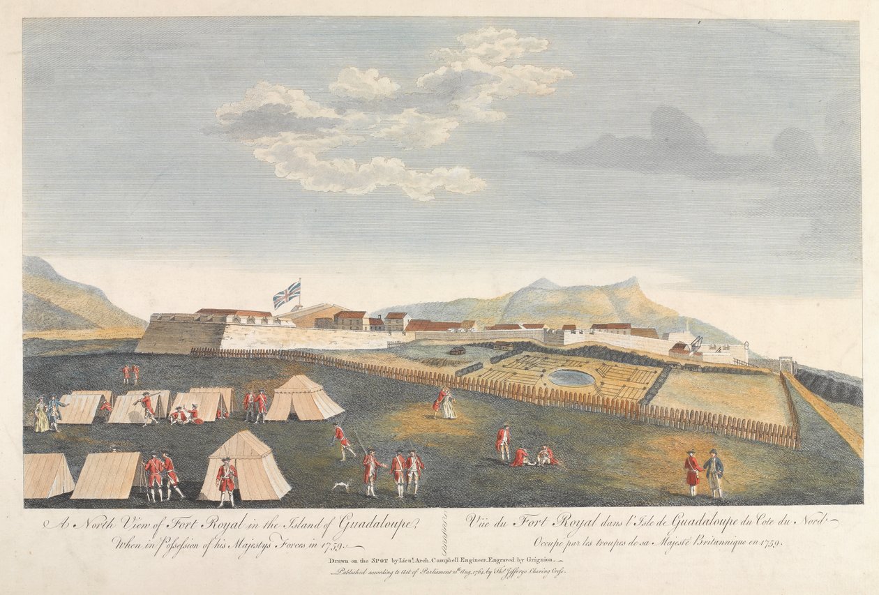 瓜德罗普岛皇家堡，1759年 作者 阿奇博尔德·坎贝尔