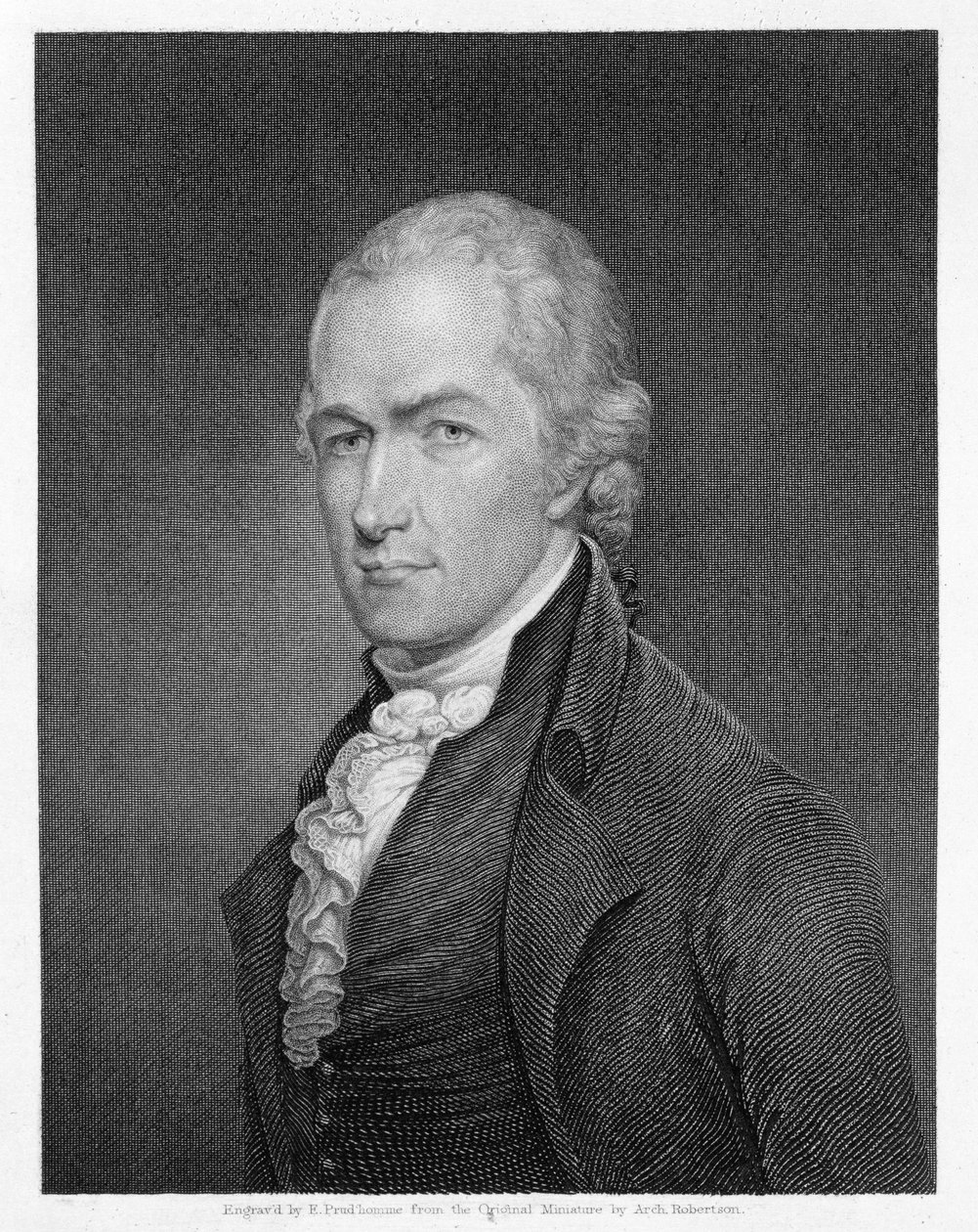 Alexander Hamilton（1757-1804）由John Francis Eugene Prud&39;Homme（1800-92）刻 作者 阿奇博尔德·罗伯逊