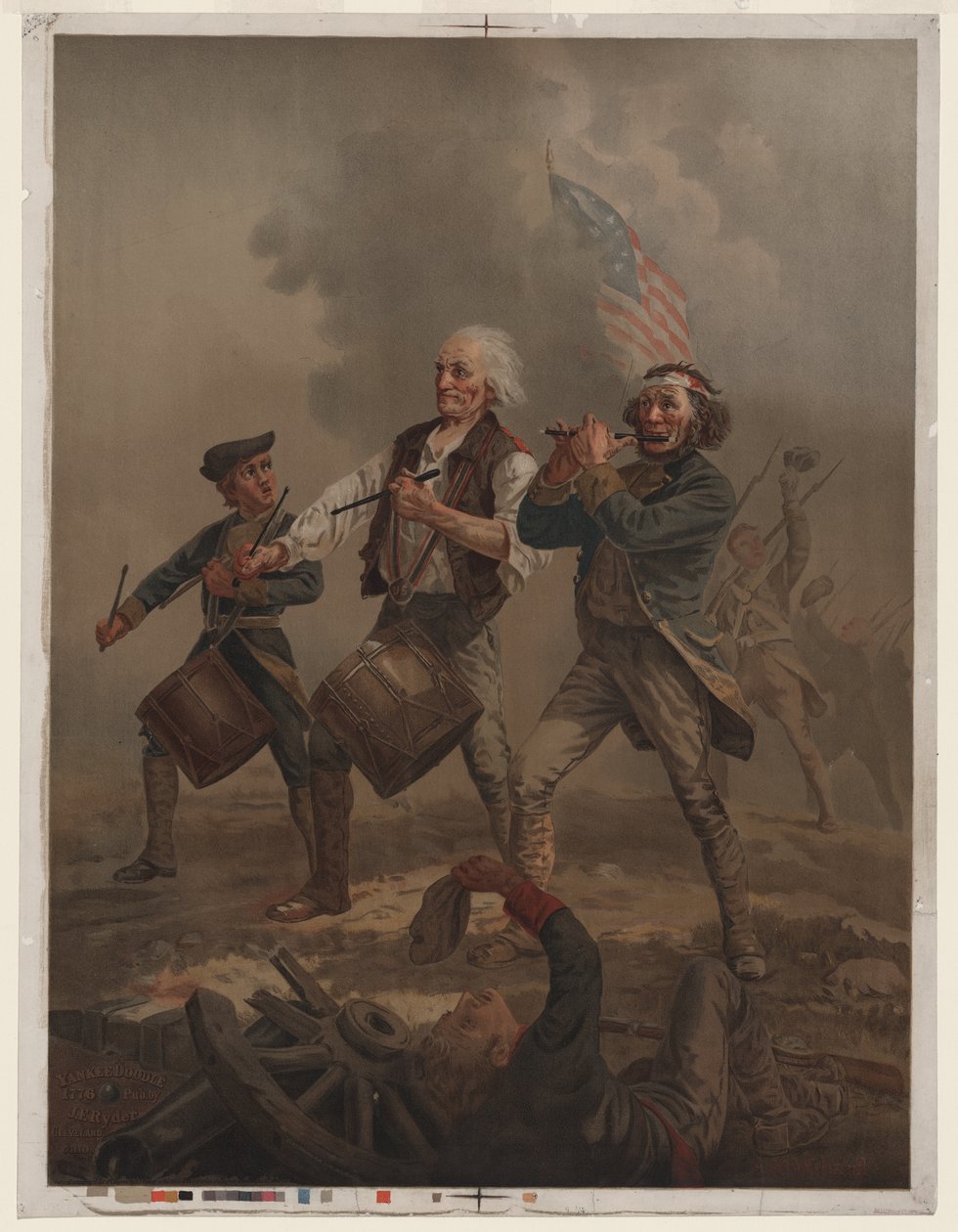 洋基涂鸦 1776》，约 1876 年（彩色石版画） 作者 阿奇博尔德威拉德