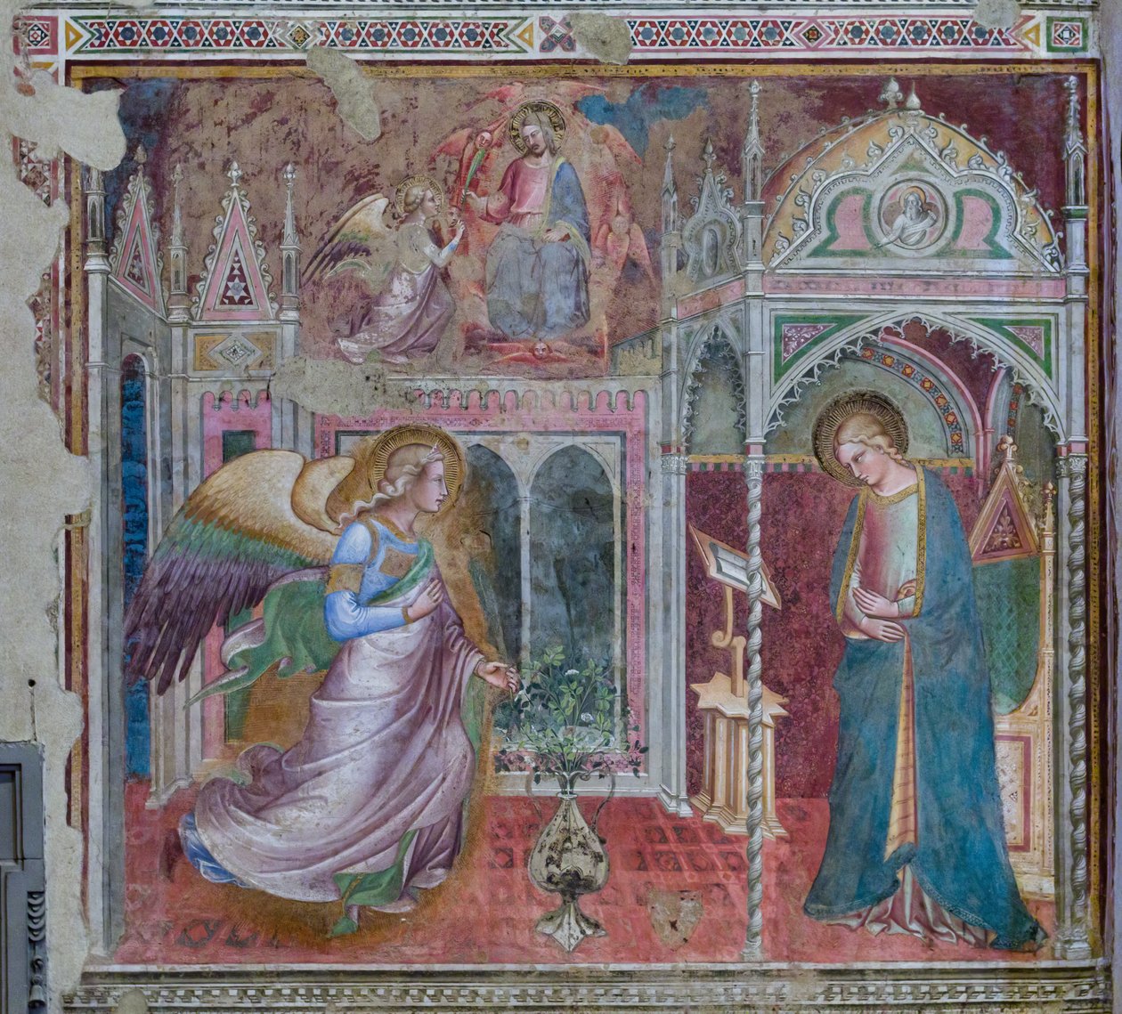 圣母领报，14 世纪末或 15 世纪初 作者 阿雷蒂诺（Aretino）Luca Spinello或Spinelli