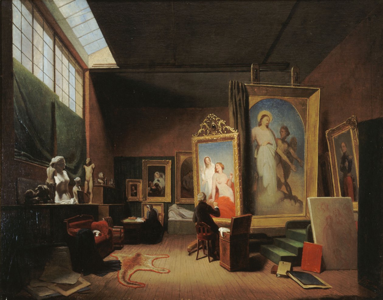 达普·舍弗工作室（Datry Scheffer），查普塔尔街（rue Chaptal），1851年。 作者 阿里亚·约翰内斯·拉姆（Aria Johannes Lamme）