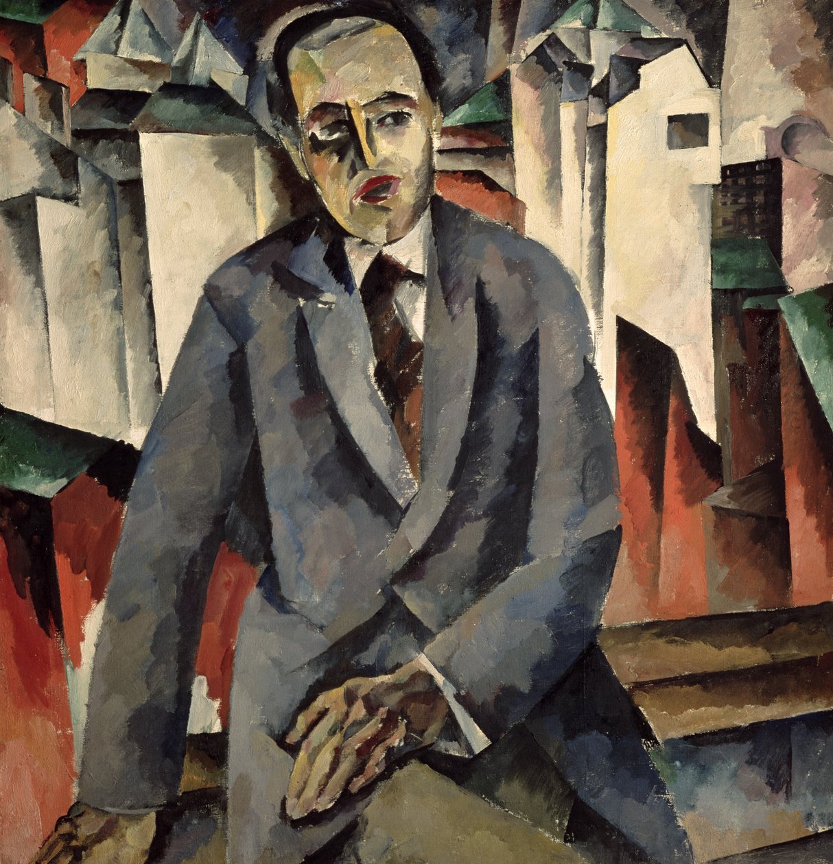 Regisseur Alexander J. Tairov的肖像 作者 阿里斯塔克（Aristarkh Vasilievic Lentulov）