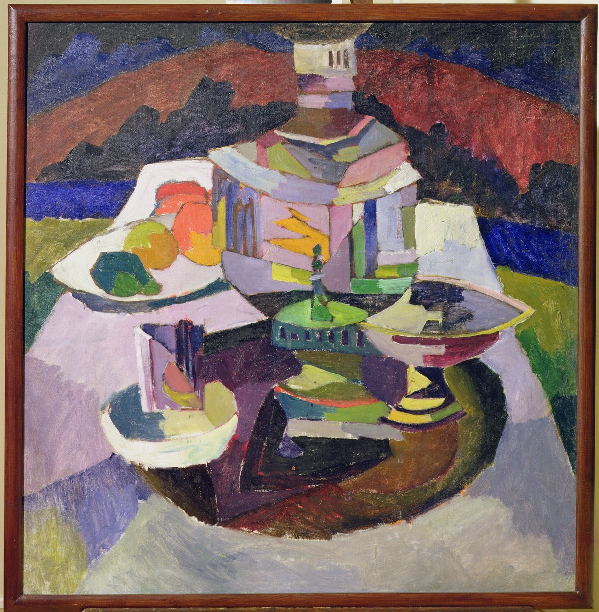 与萨莫瓦尔的静物，1913年 作者 阿里斯塔克（Aristarkh Vasilievic Lentulov）