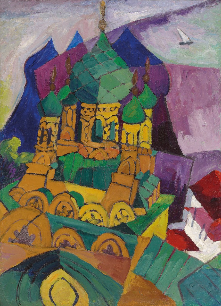 教会在阿卢普卡 作者 阿里斯塔克（Aristarkh Vasilievic Lentulov）
