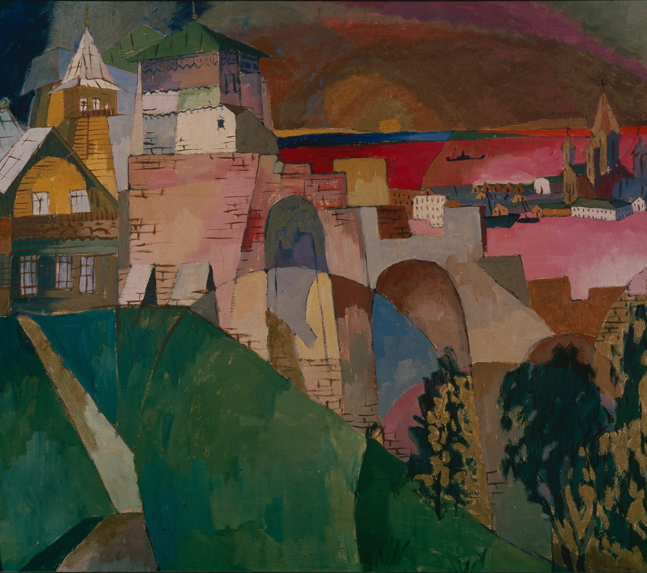 下诺夫哥罗德，1915年 作者 阿里斯塔克（Aristarkh Vasilievic Lentulov）