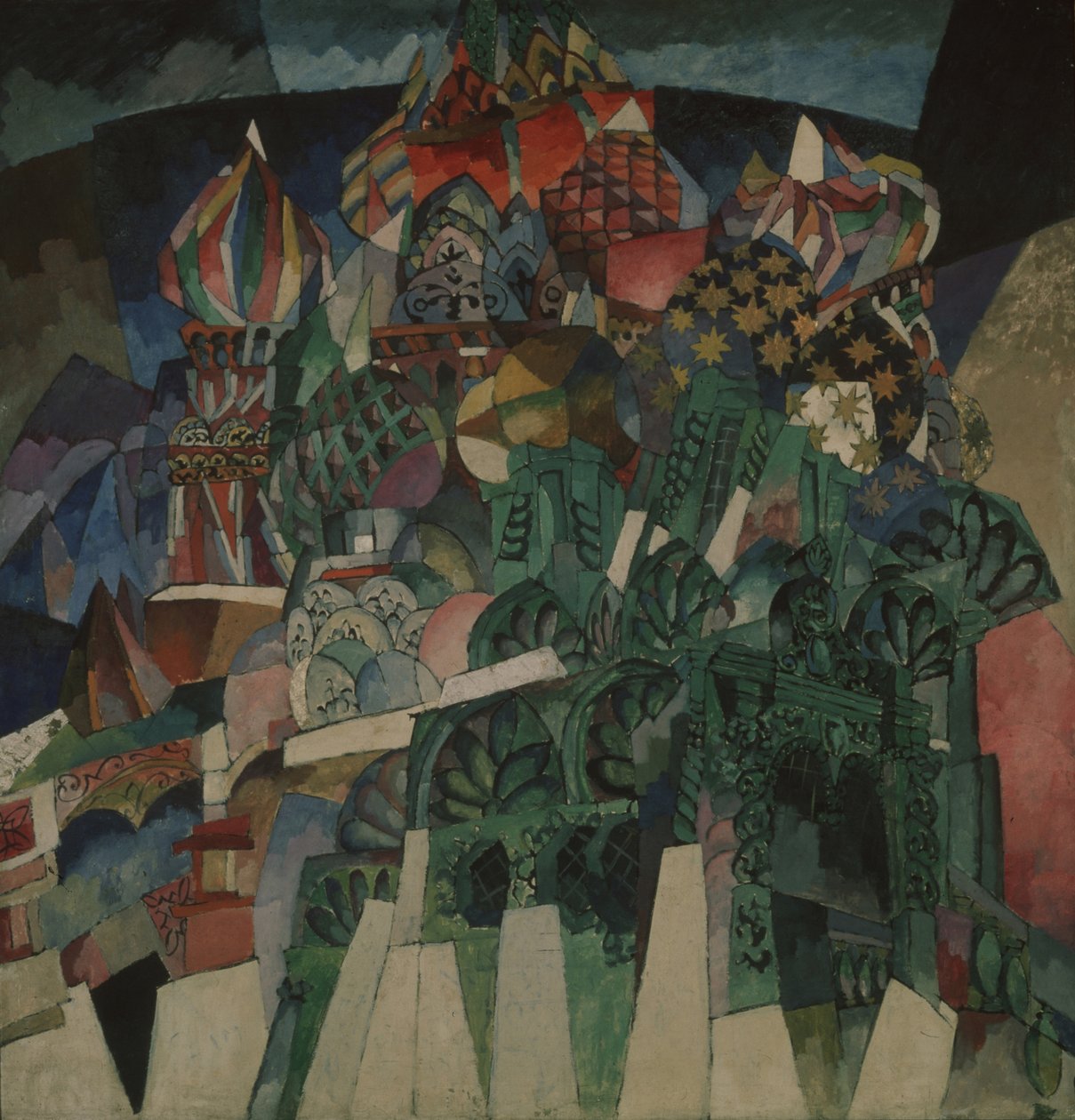 罗勒大教堂，1913年 作者 阿里斯塔克（Aristarkh Vasilievic Lentulov）