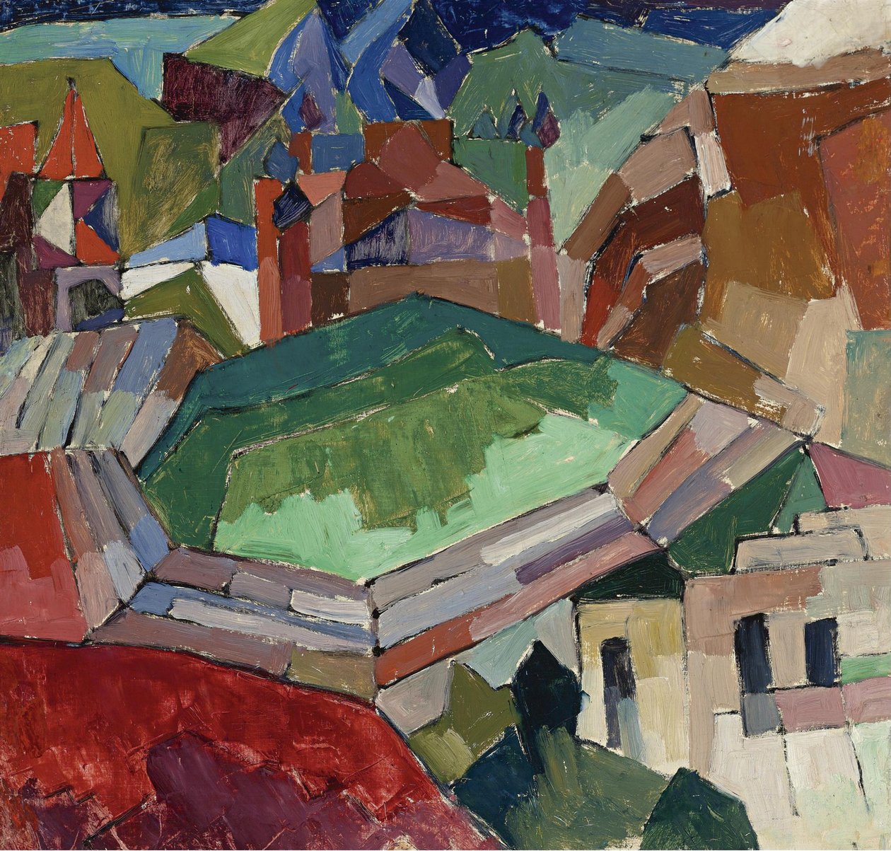 1914年至1916年在俄罗斯南部的小镇 作者 阿里斯塔克（Aristarkh Vasilievic Lentulov）
