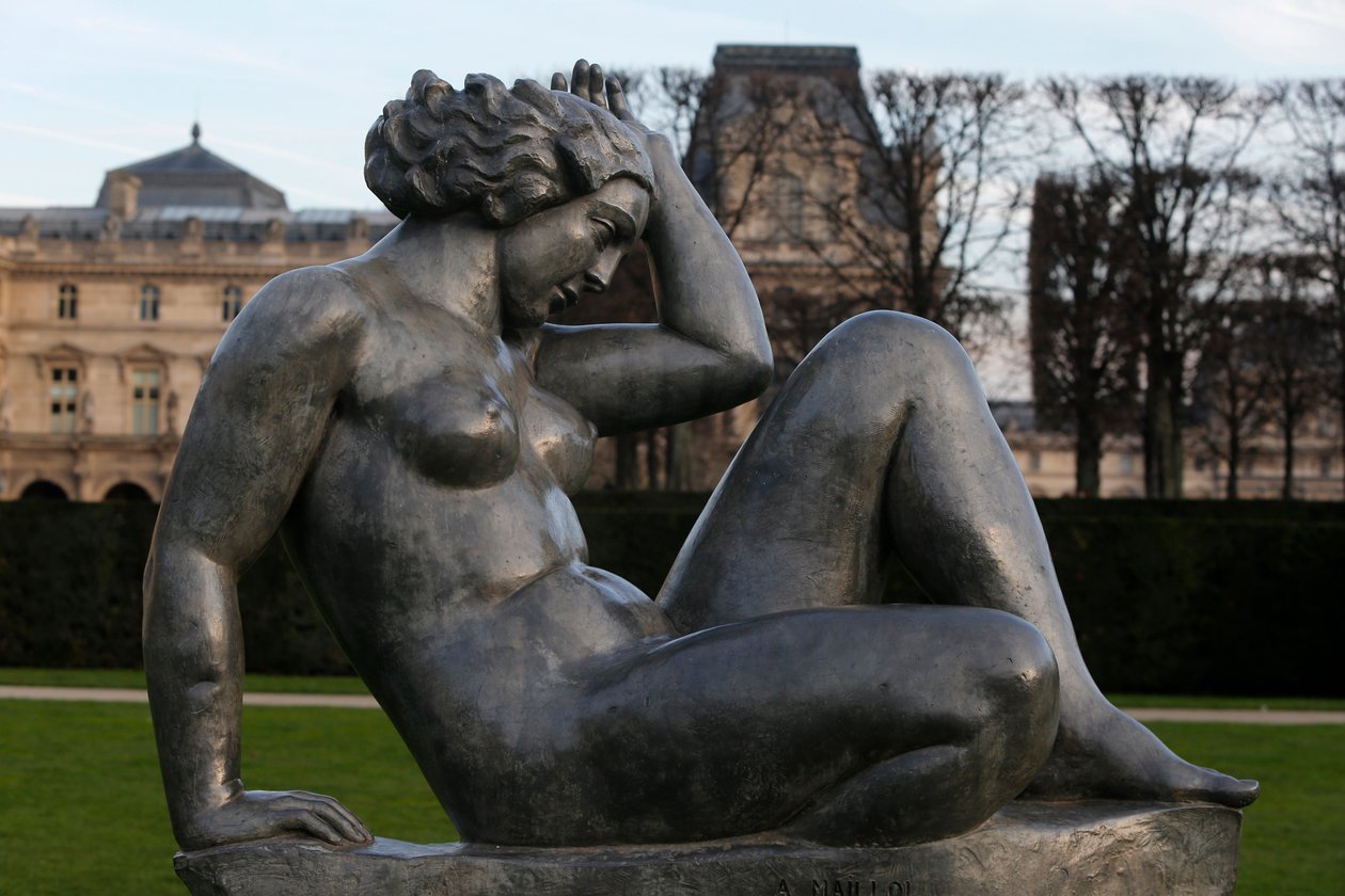 杜乐丽花园，Aristide Maillol，Montagne 1937（铅），法国巴黎（照片） 作者 阿里斯蒂德·马约尔