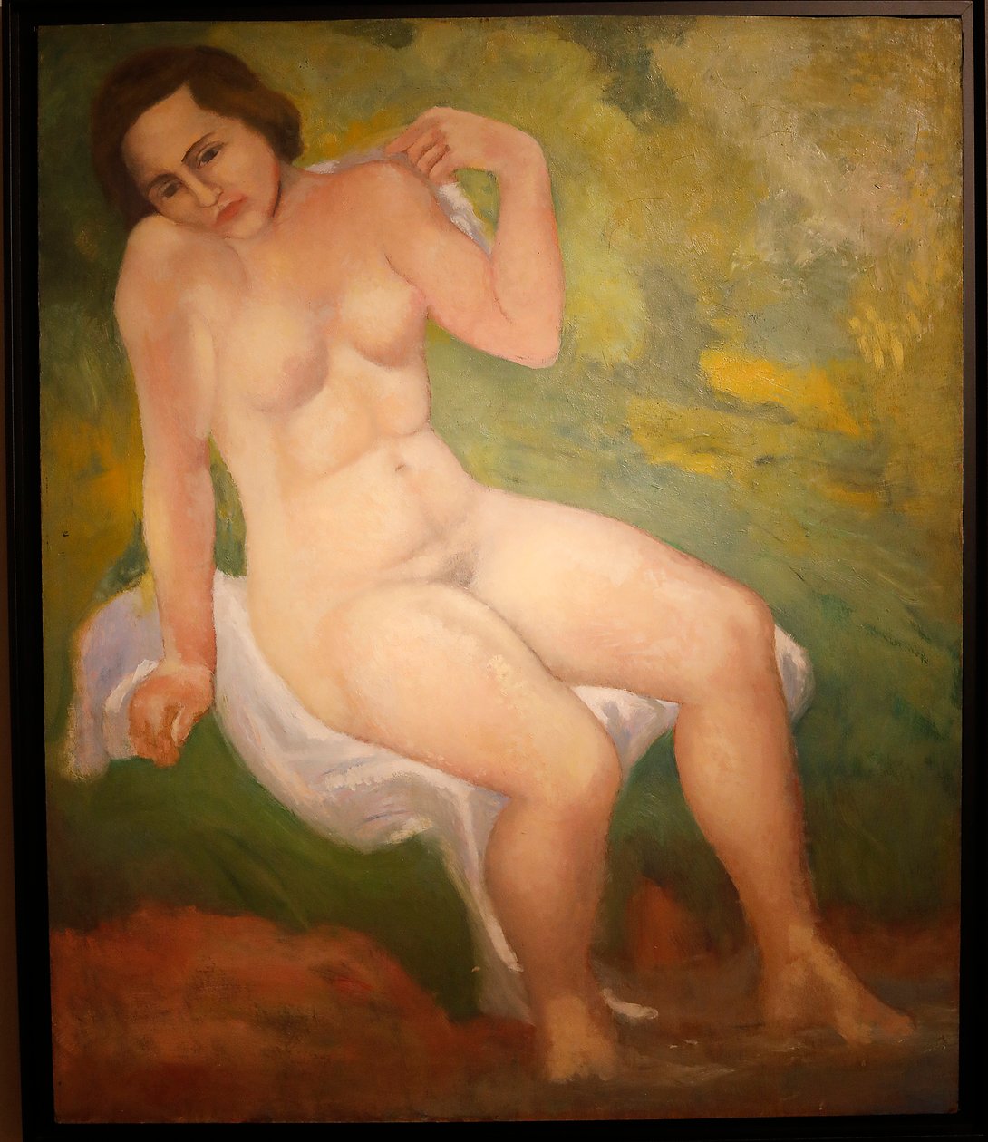 玛丽，约1930年（木板油画） 作者 阿里斯蒂德·马约尔