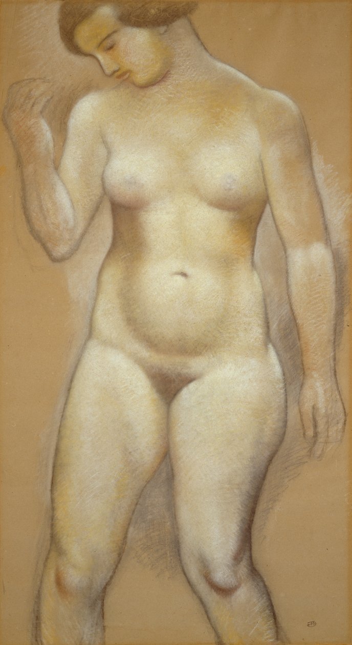 Nude Standing，Marie，c.1931 作者 阿里斯蒂德·马约尔