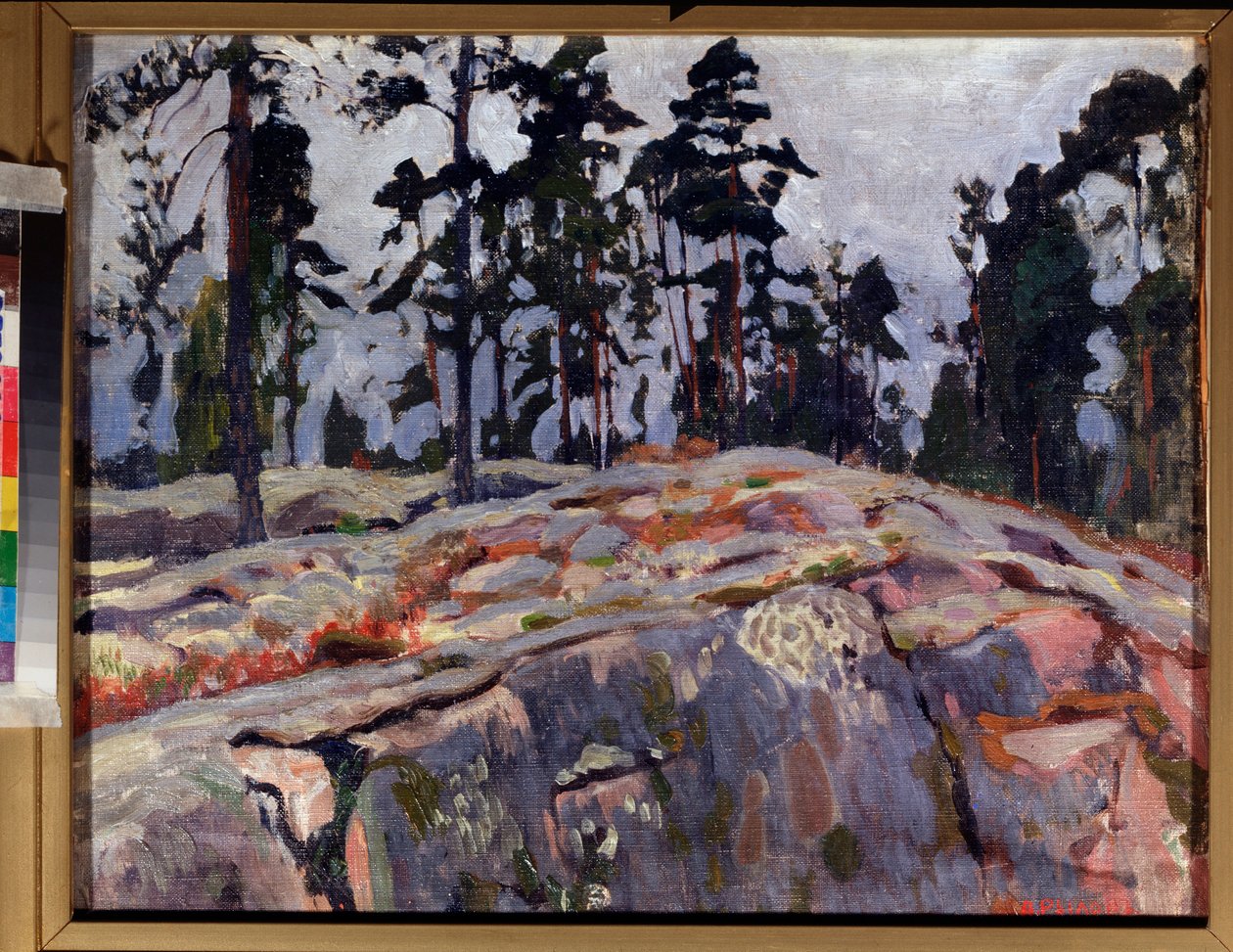 芬兰。Arkadi (Arkady) Alexandrovich Rylov（1870-1939 年）的绘画，纸上水彩 作者 Arkadij Aleksandrovic Rylov