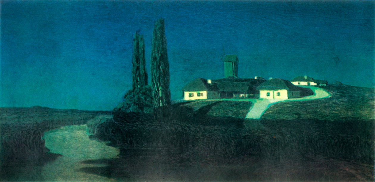 乌克兰之夜，1876年，1965年。 作者 阿尔希普·伊万诺维奇·库因吉