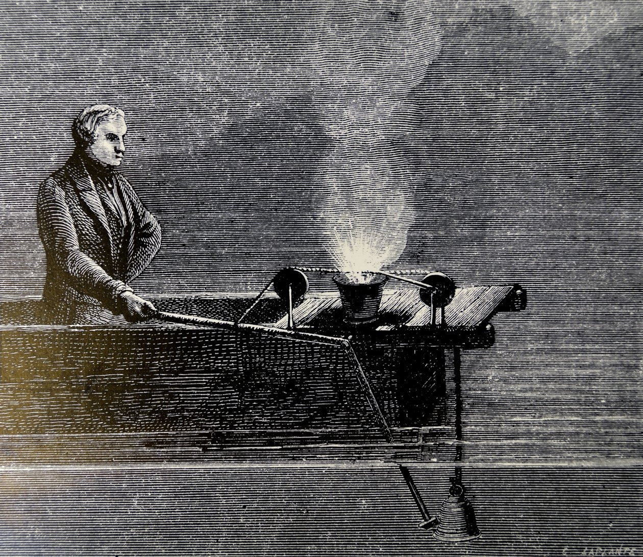 1873年测量水中声速的实验 作者 阿曼·吉列米诺