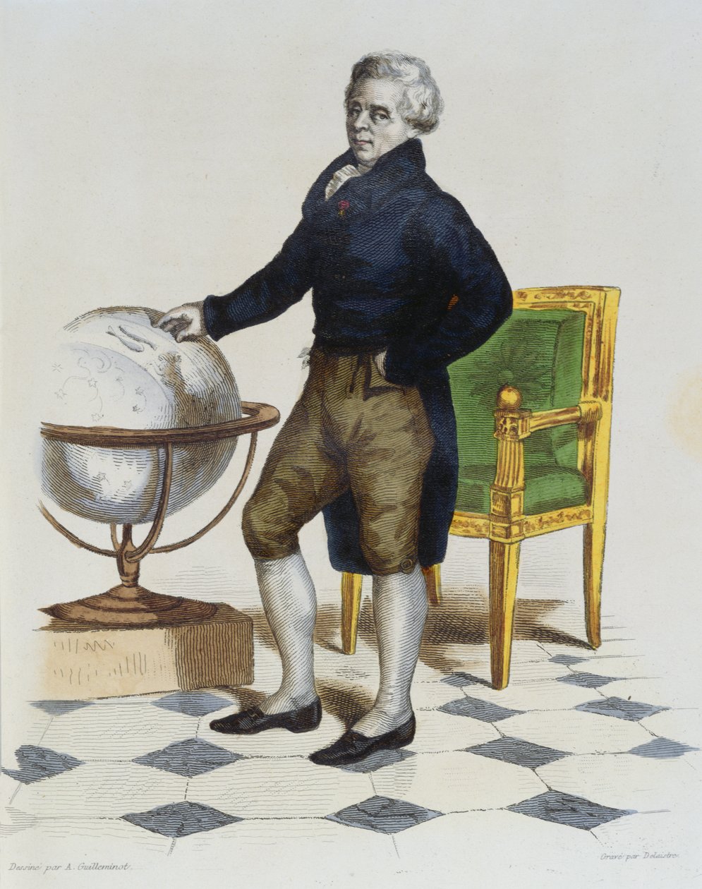 Pierre-Simon（1747-1825）Marquis de Laplace，由Delaistre雕刻 作者 阿曼·吉列米诺