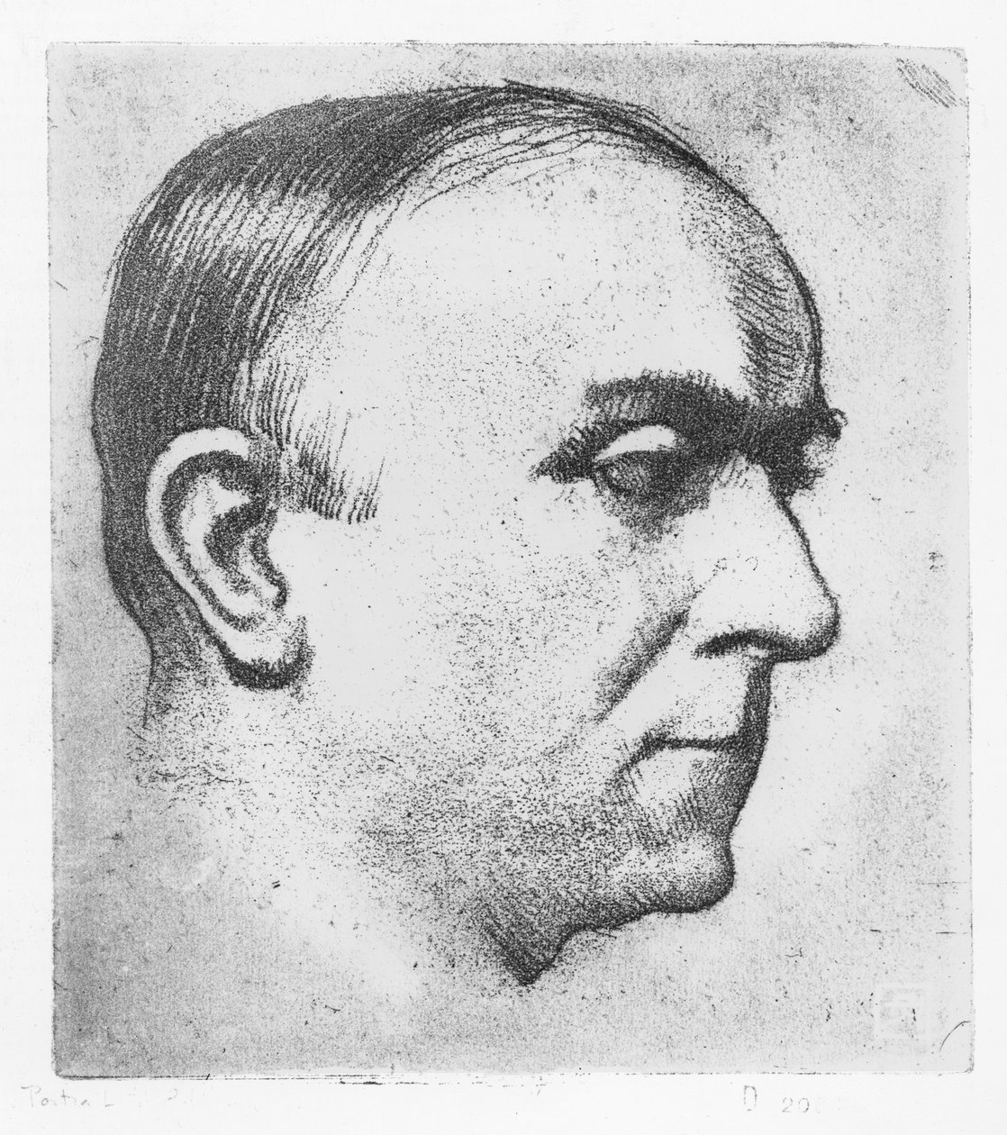 Edmond Glesener的肖像 作者 阿曼德·拉森福斯