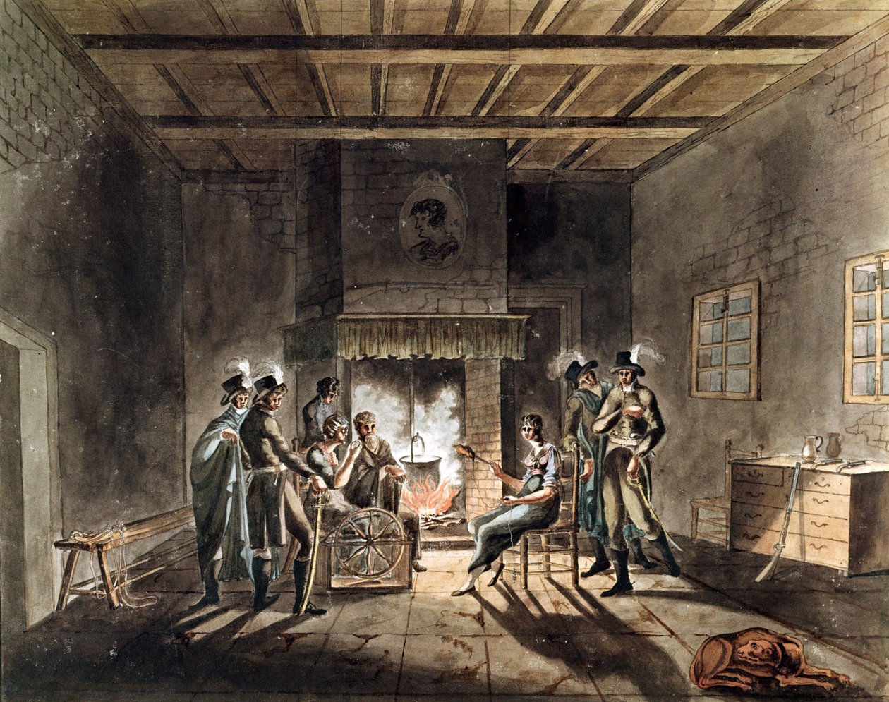 凯迪达尔事件的同谋者，c.1804 作者 Armand de Polignac