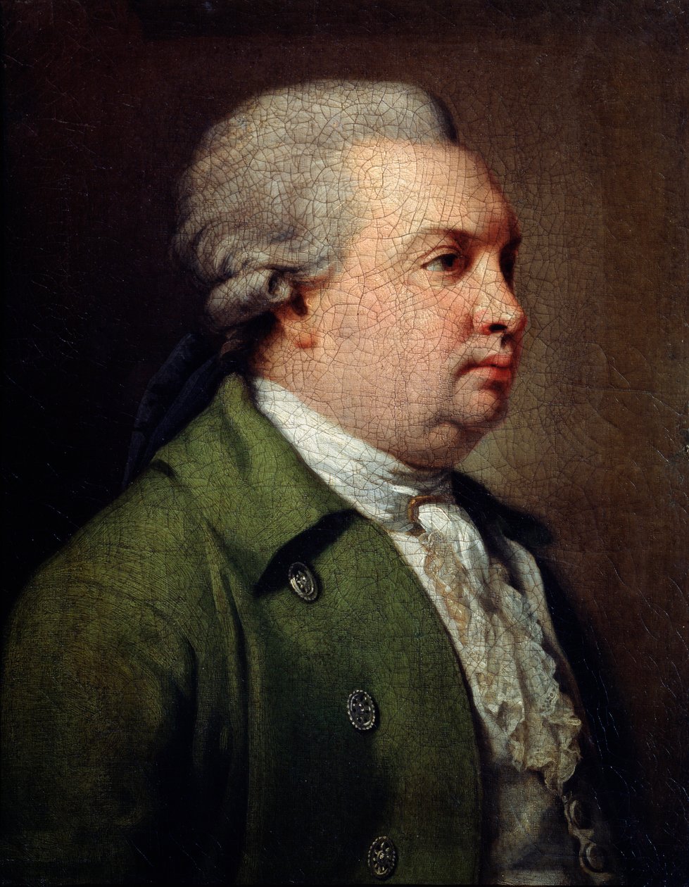 戏剧家丹尼斯·我·丰维辛的肖像，c1784-c1785 作者 阿曼德·查尔斯·卡菲