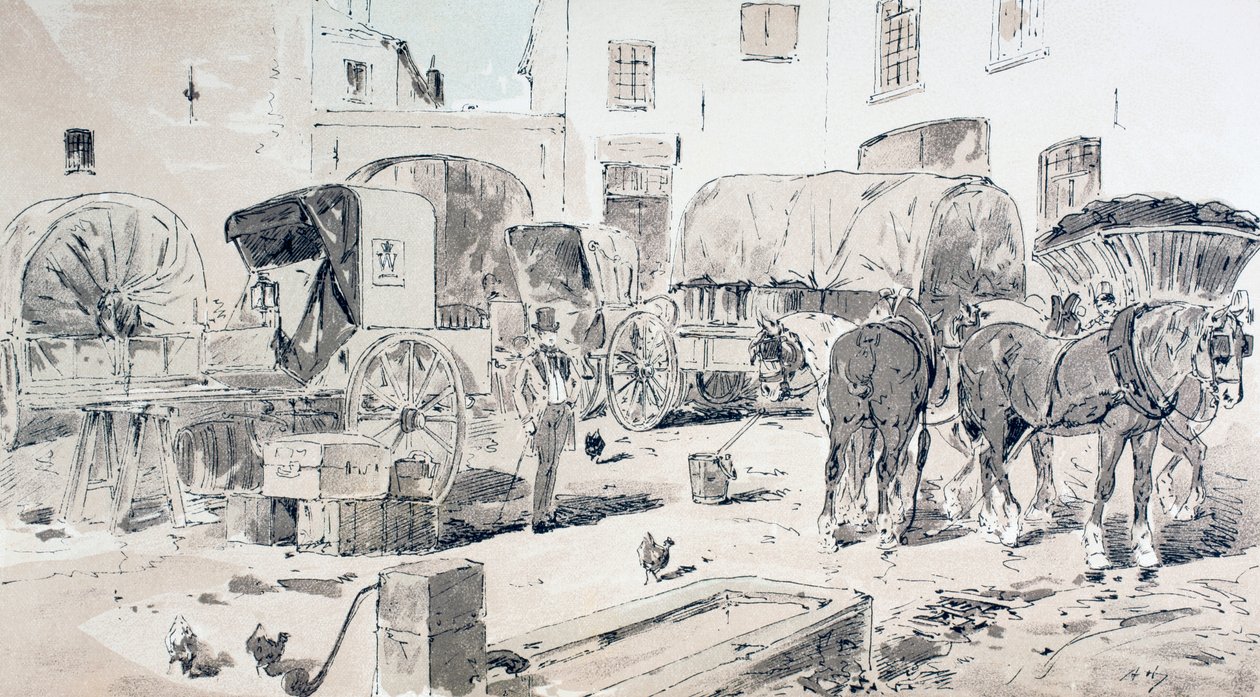 1886年19世纪使用的车厢类型 作者 阿曼·让·海因斯