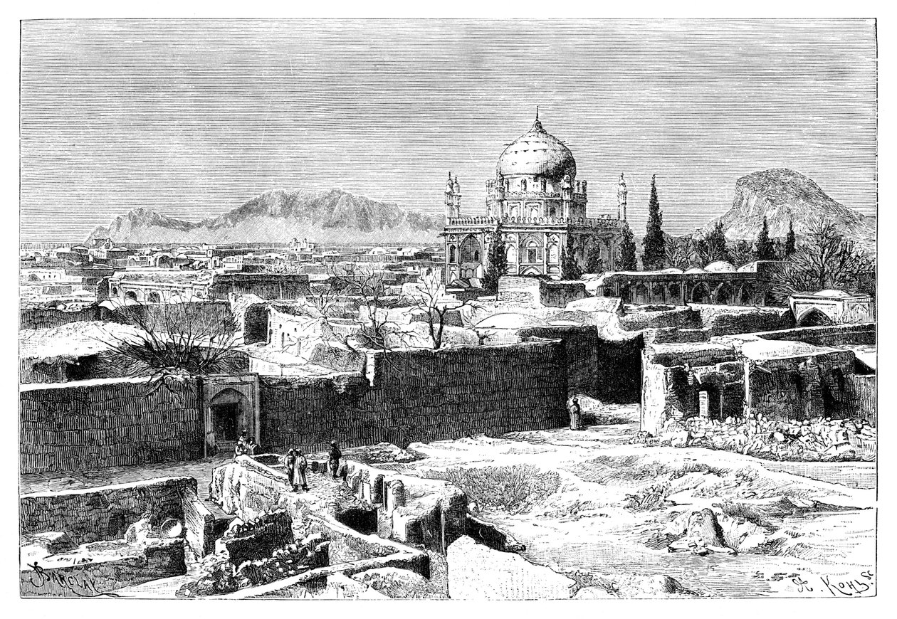 阿富汗，坎大哈，1895年。 作者 阿曼·科尔（Armand Kohl）