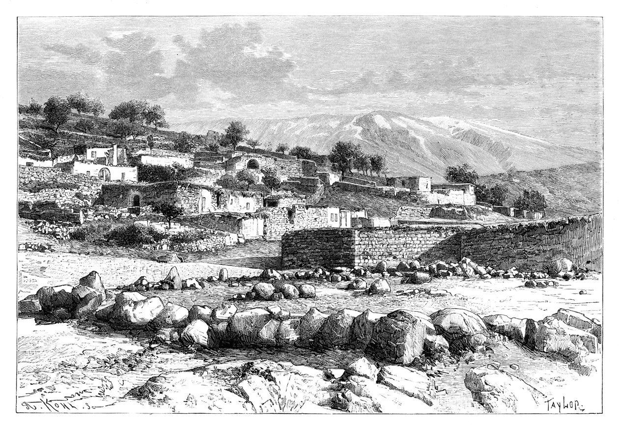 1895年，叙利亚赫尔蒙山。 作者 阿曼·科尔（Armand Kohl）