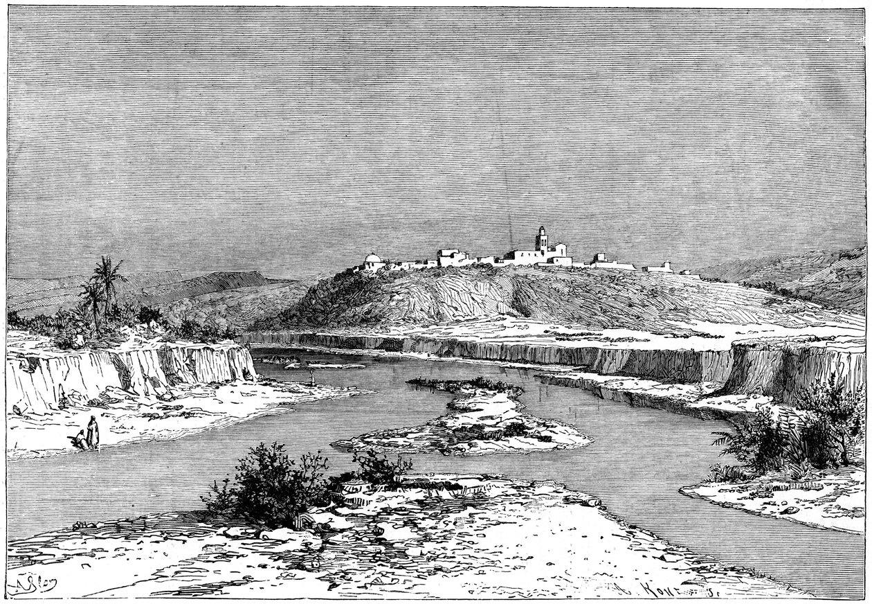 梅吉斯-埃尔-巴德上方斯卢贾的梅耶达（Mejerda），约建于1890年 作者 阿曼·科尔（Armand Kohl）