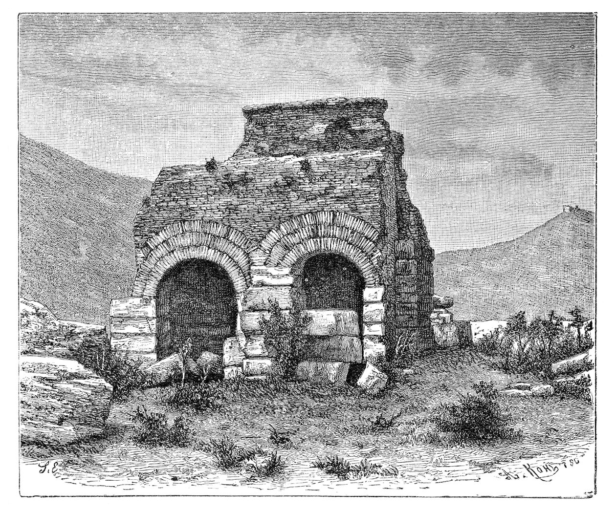 1895年，土耳其以弗所，圣保罗监狱。 作者 阿曼·科尔（Armand Kohl）