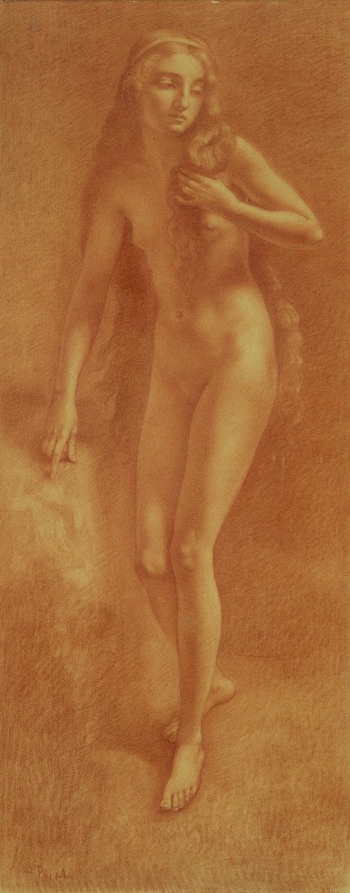 女裸（红粉笔） 作者 Armand Point