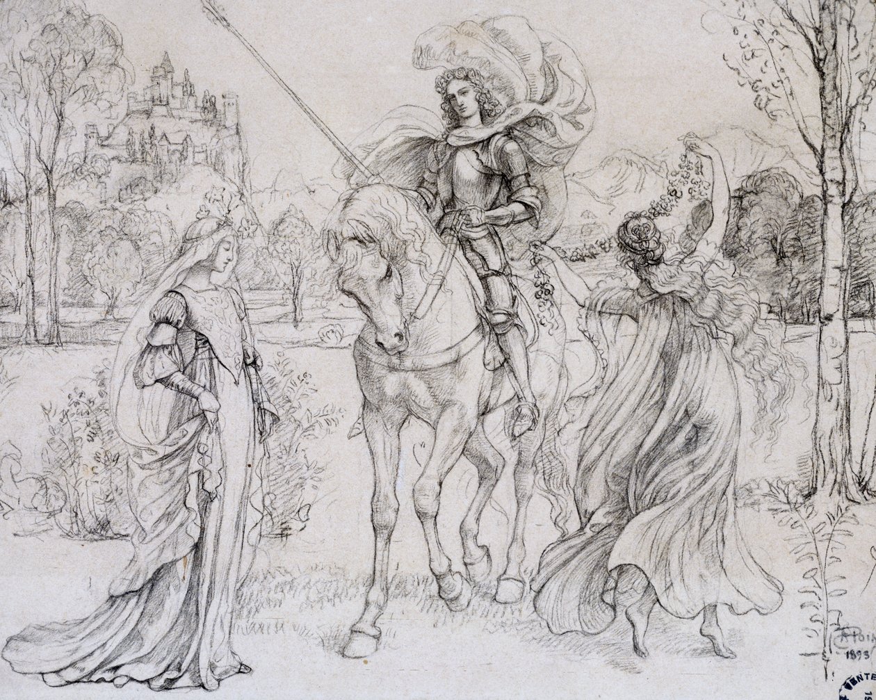 问候骑士，c1880-1932 作者 Armand Point