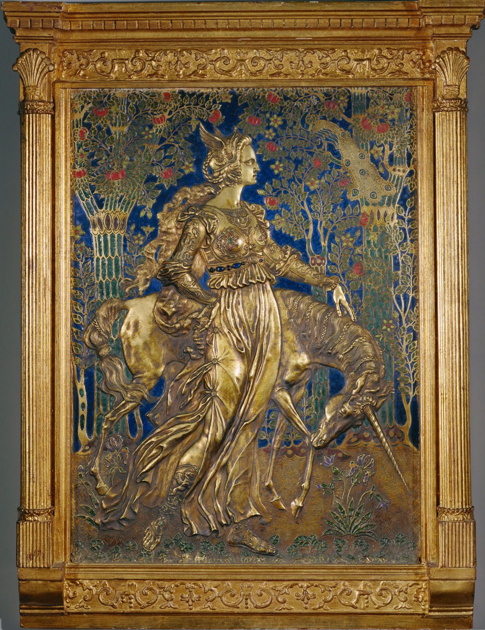 独角兽公主（铜版画） 作者 Armand Point