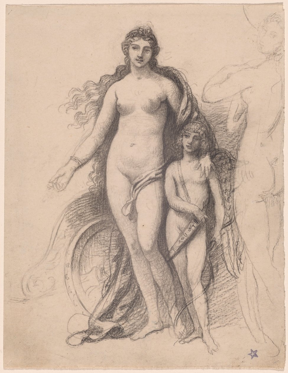 维纳斯和丘比特 作者 Armand Point