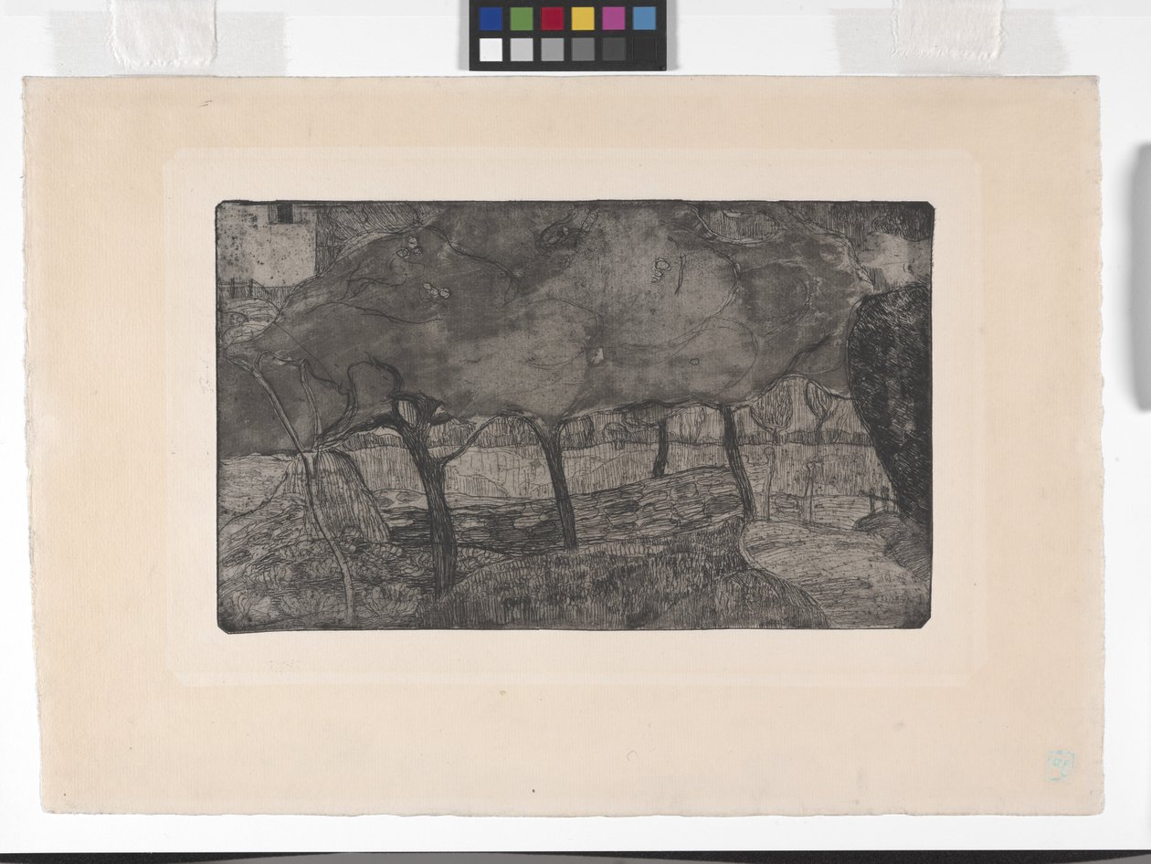 Les Pommiers（苹果树）（蚀刻版画、水印版画和干点版画） 作者 阿曼·塞金（ArmandSéguin）