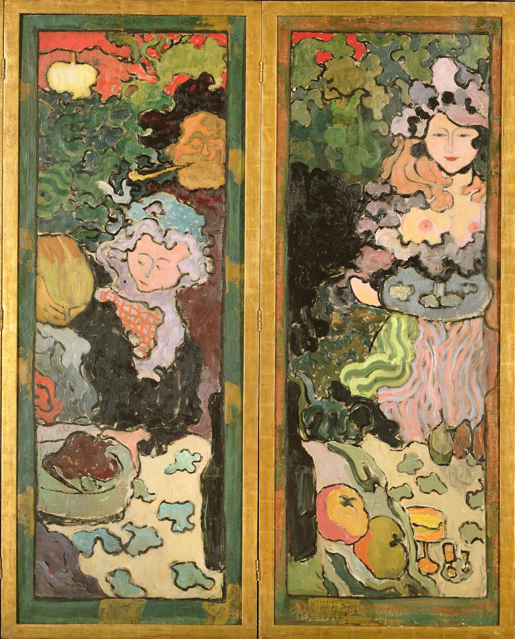 生命的乐趣（彩绘屏幕） 作者 阿曼·塞金（ArmandSéguin）