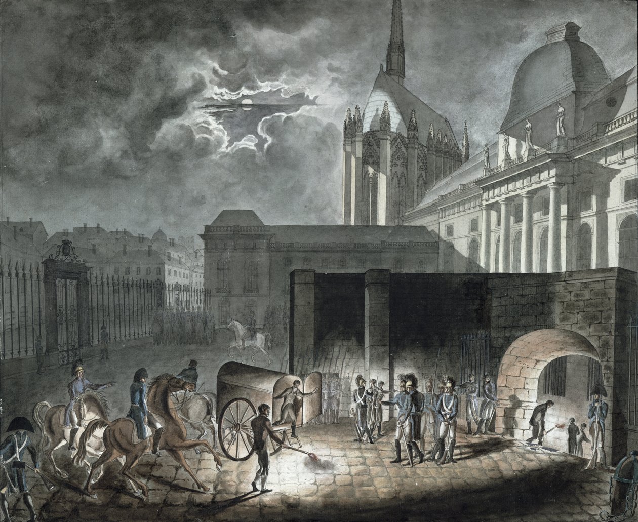 1804年5月26日将囚犯转移到Conciergerie 作者 Armand de Polignac
