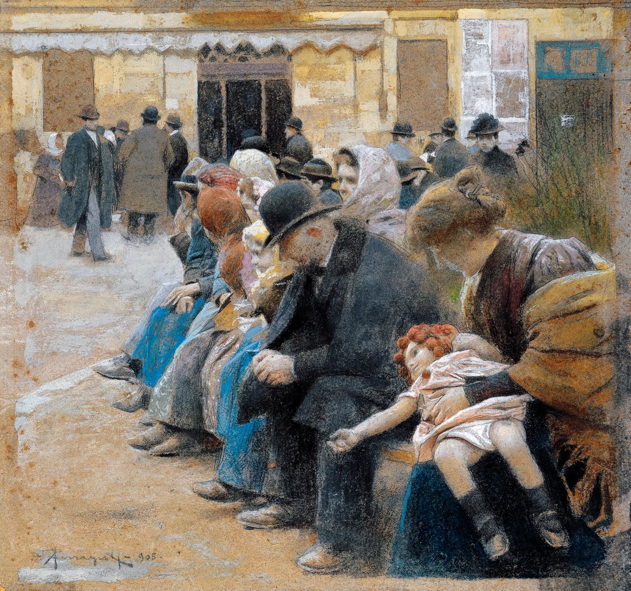 移民，阿纳尔多·费拉古蒂 (Arnaldo Ferraguti)（1862-1925） 作者 阿纳尔多·费拉古蒂