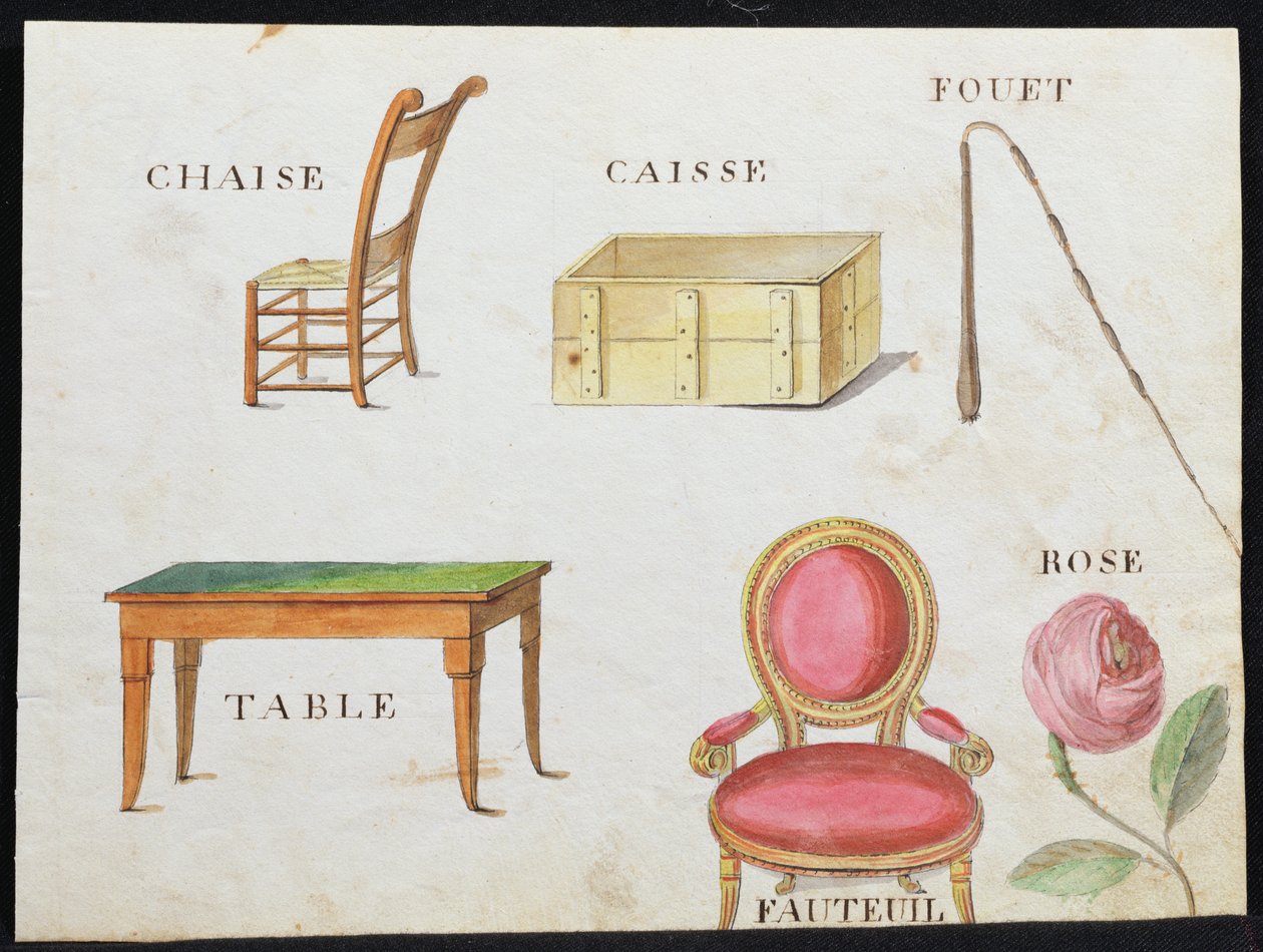插图来自&39;1814年法国字母书&39;，酒吧。作者：Charles Plante Fine Arts，1814 作者 Arnaud de Beauregard
