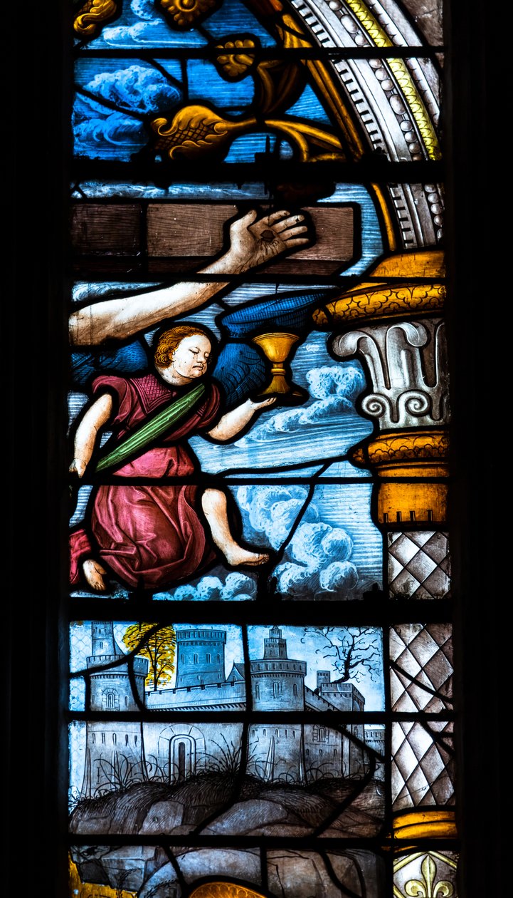 圣玛丽大教堂，奥赫，热尔省，2018 年（彩色玻璃窗） 作者 Arnaud de Moles